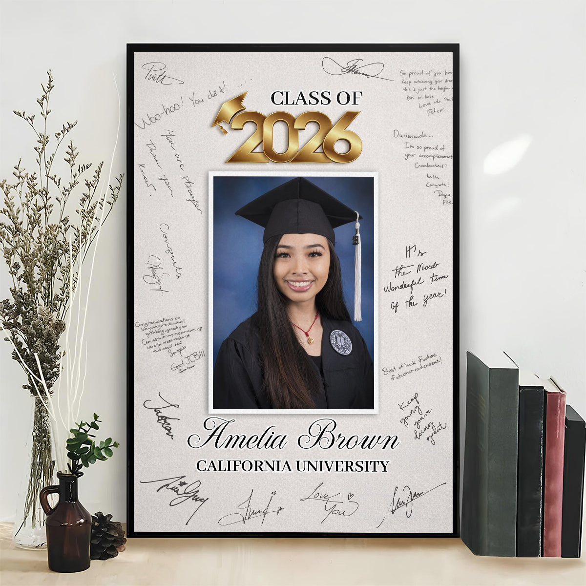 Graduation Photo Signature - Personalized Poster
