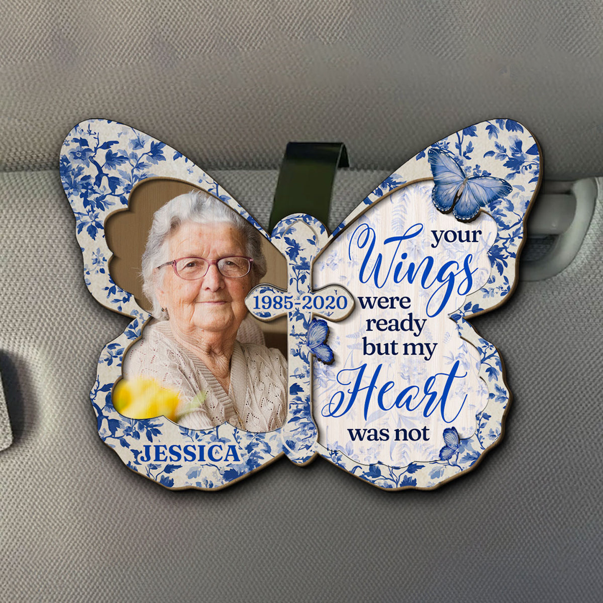 My Heart Was Not - Personalized Car Visor Clip