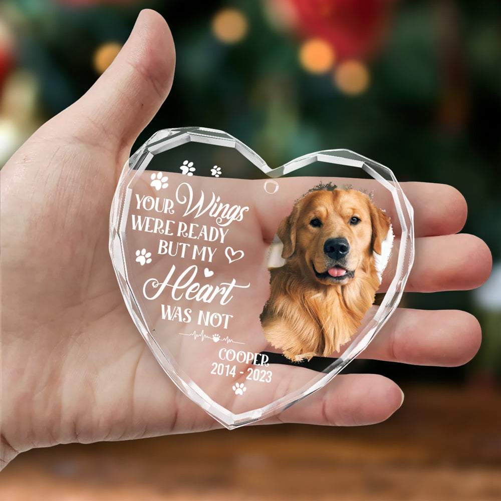 Custom Photo Memorial Christmas Ornament, Sympathy Keepsake • You Would Have Lived Forever - Personalized Glass Ornament