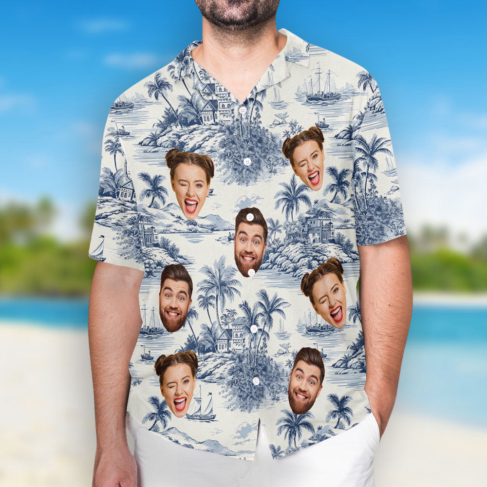 Toile De Jouy Style - Personalized Hawaiian Shirt