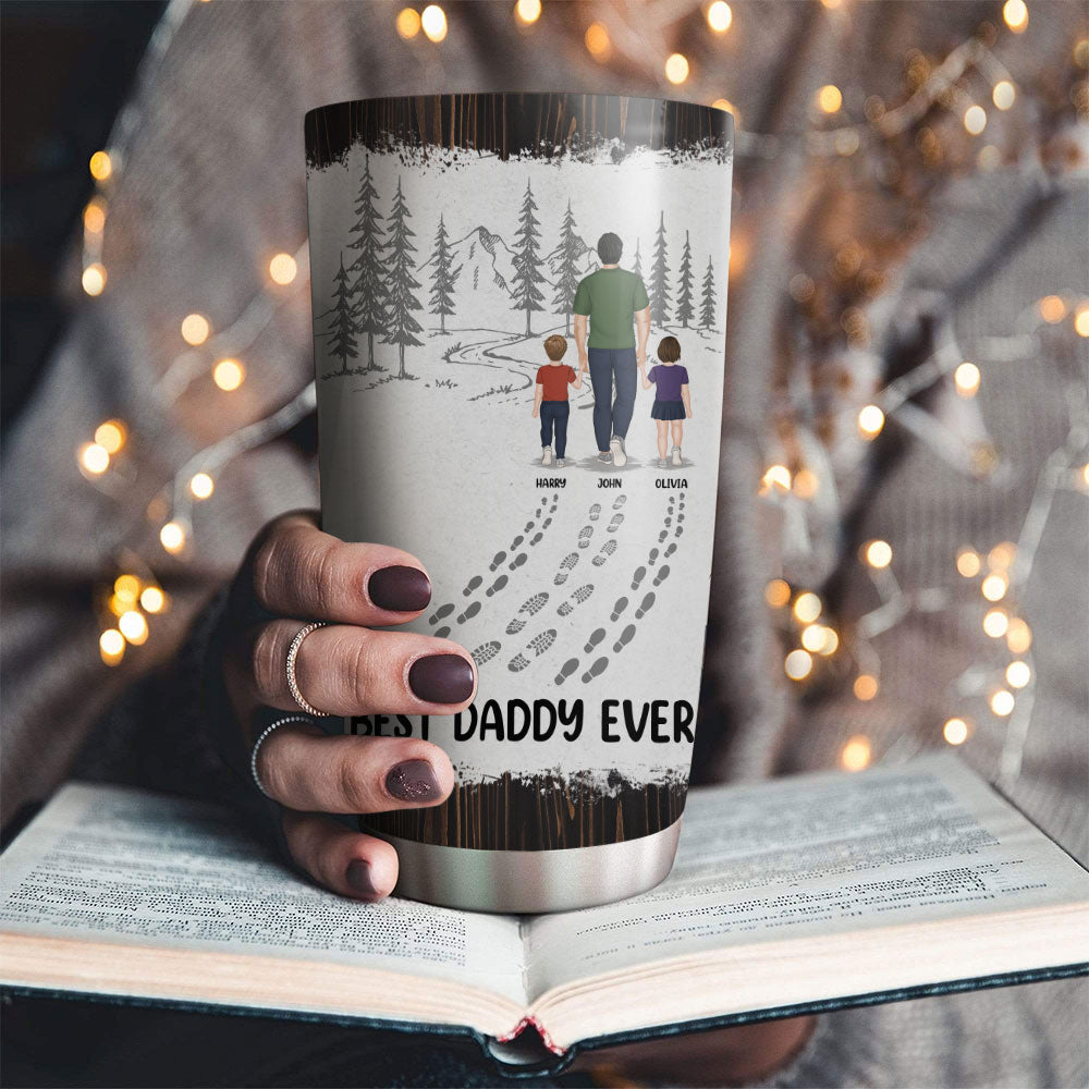 Custom Christmas Birthday Gifts For Dad • Happy Fathers Day Best Dad Ever - Personalized Tumbler