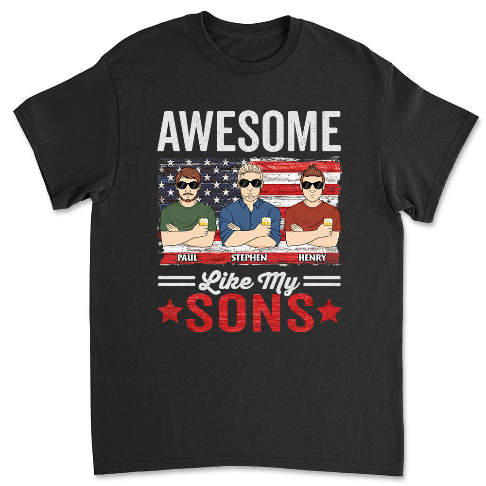 Custom Christmas & Birthday Gift for Dad, Grandpa • Awesome Like My Daughter - Personalized Shirt