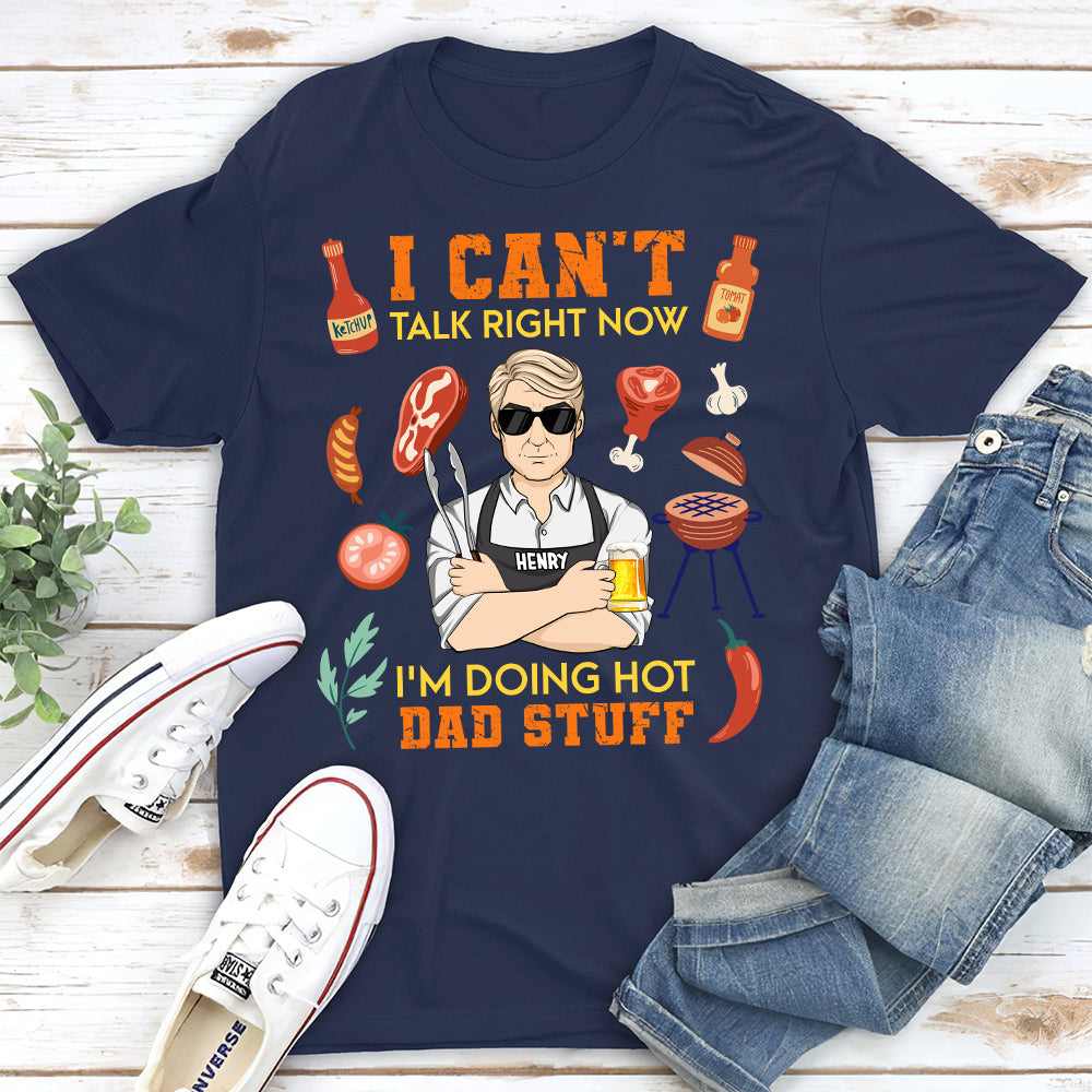 Custom Christmas & Birthday Gift for Dad, Grandpa • Doing Hot Dad Stuff - Personalized Shirt