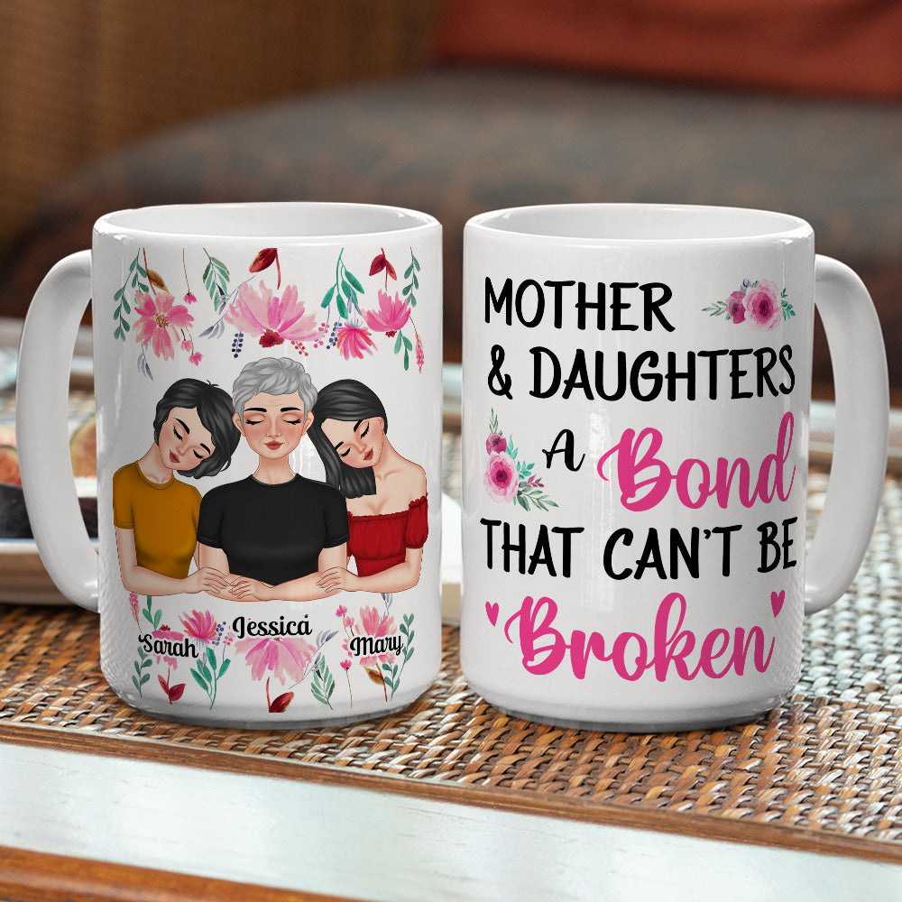 Custom Christmas & Birthday Gift for Mom • Mother And Daughters - Personalized Coffee Mug