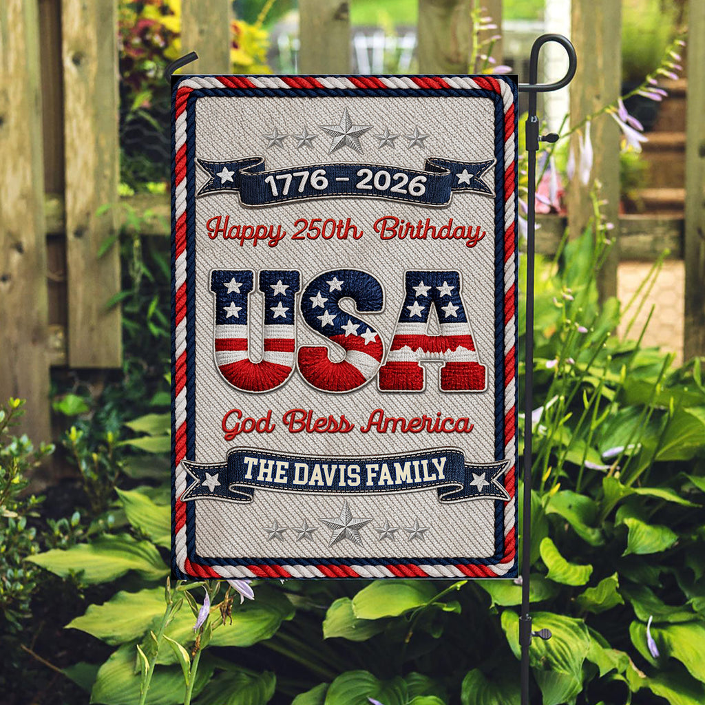 The Blessed Family - Personalized 3D Effect Flag