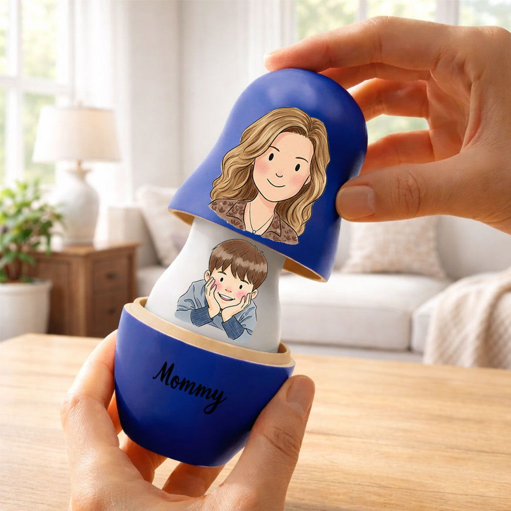 The Lovely Family - Personalized Nesting Doll