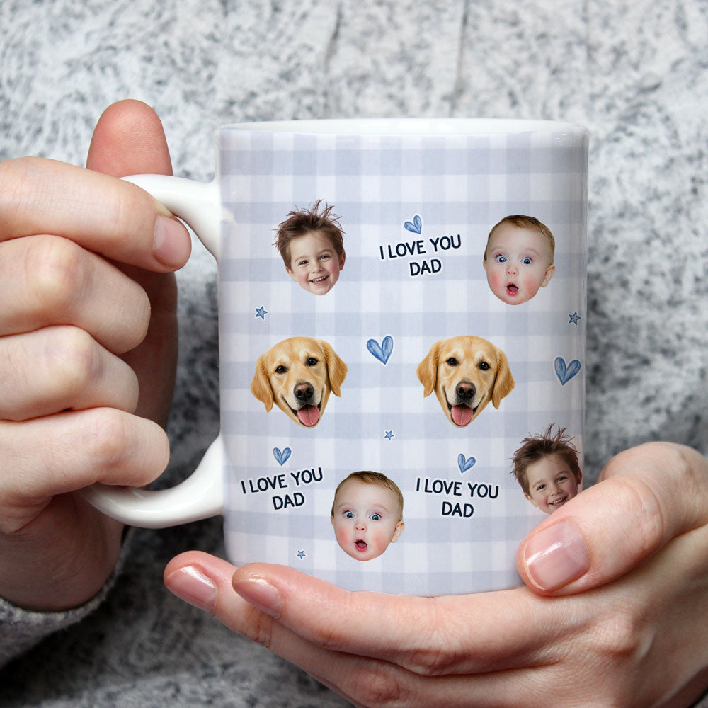Custom Photo Father's Day, Special Gift for Dad & Grandpa • Love You Dad Funny - Personalized Coffee Mug