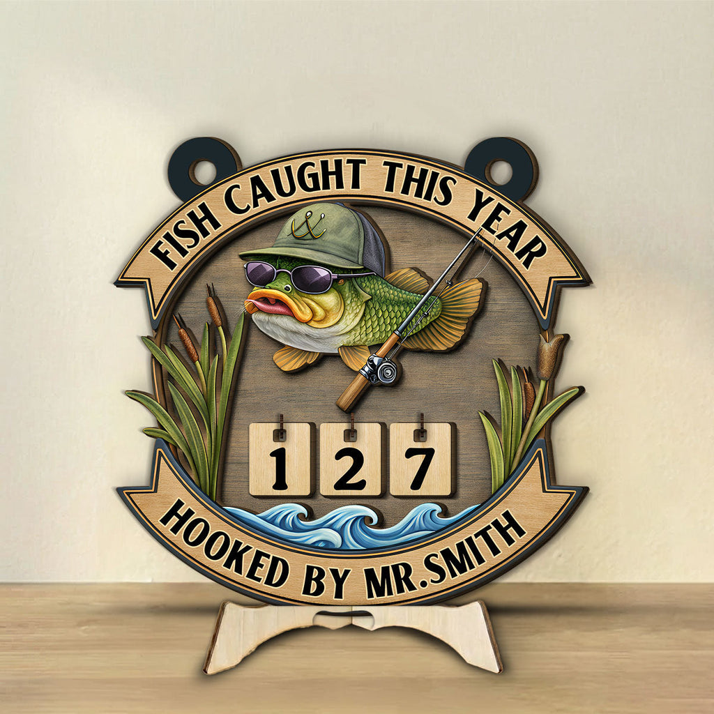 Hooked By - Personalized Tracker Sign