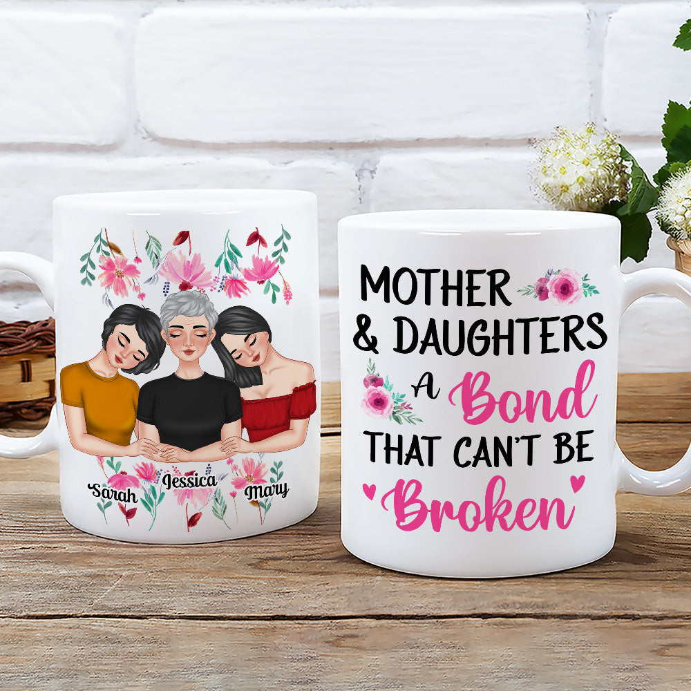 Custom Christmas & Birthday Gift for Mom • Mother And Daughters - Personalized Coffee Mug