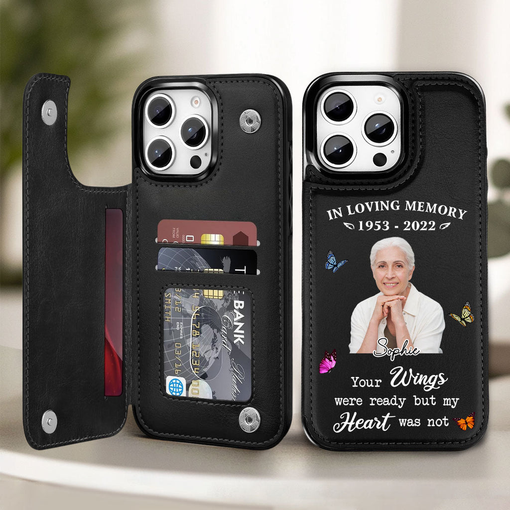 In Loving Memory - Personalized Leather Phone Case