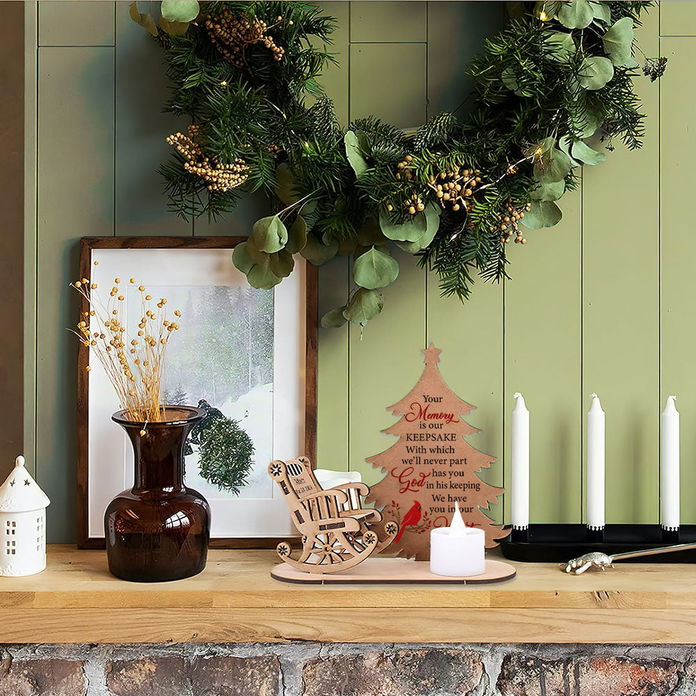 We Have You In Our Hearts - Personalized Candle Holder