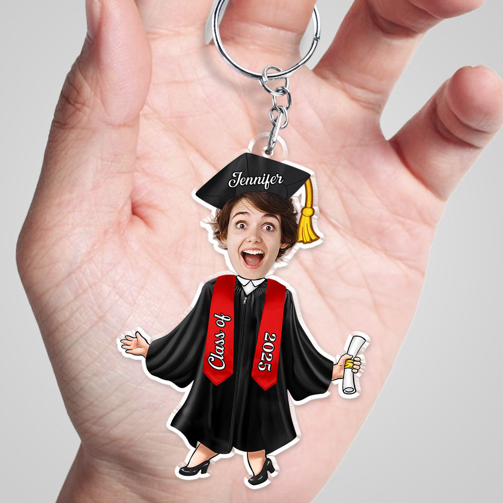 Happy Graduation New Adventure - Personalized Acrylic Keychain