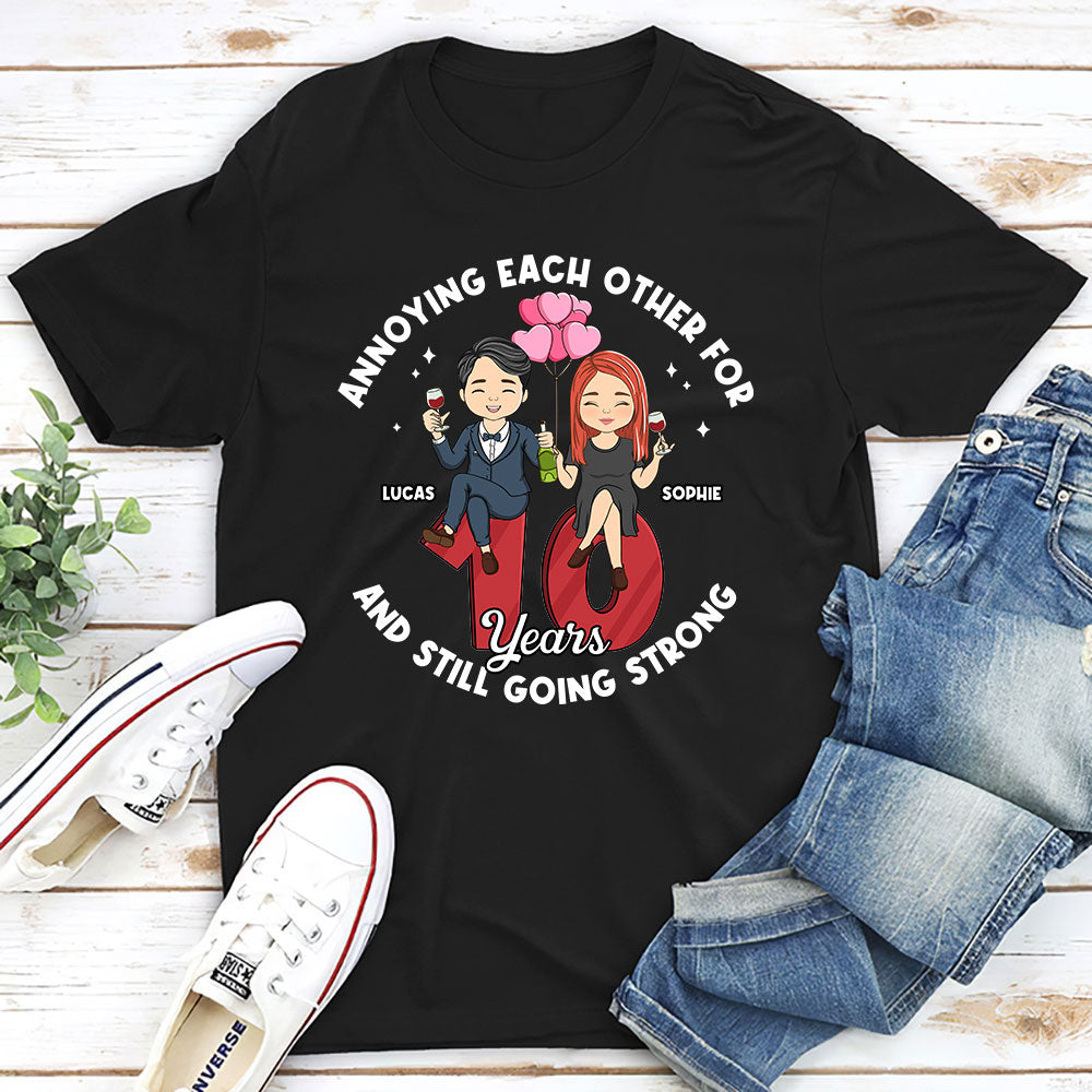 Custom Anniversary Keepsake Gifts For Couple • Annoying Each Other - Personalized Classic T-shirt