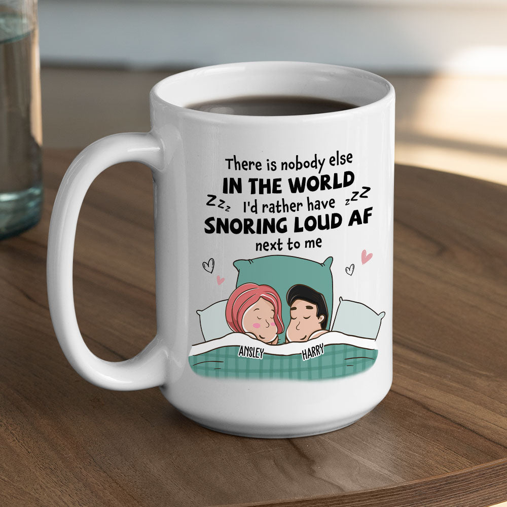 Custom Anniversary Keepsake Gifts For Couple • Snoring Af - Personalized Coffee Mug