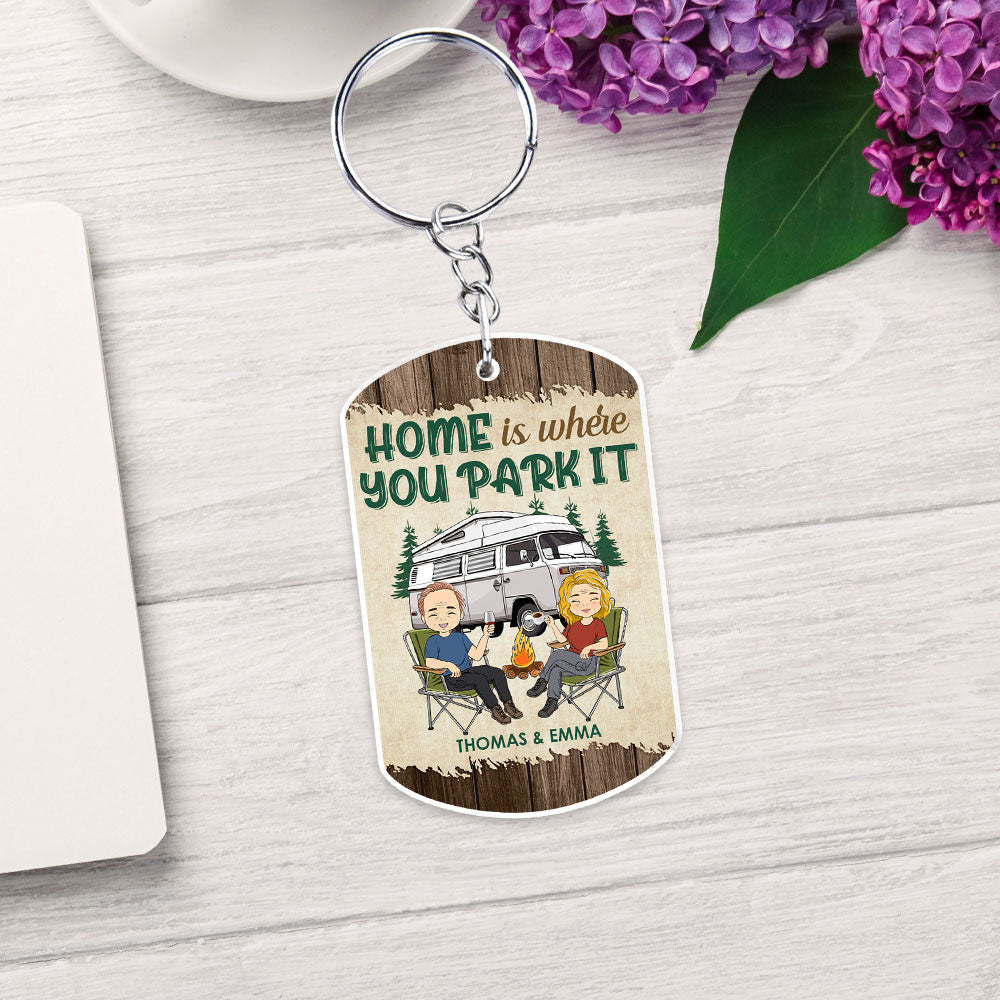 Happy Campers - Personalized Acrylic Keychain
