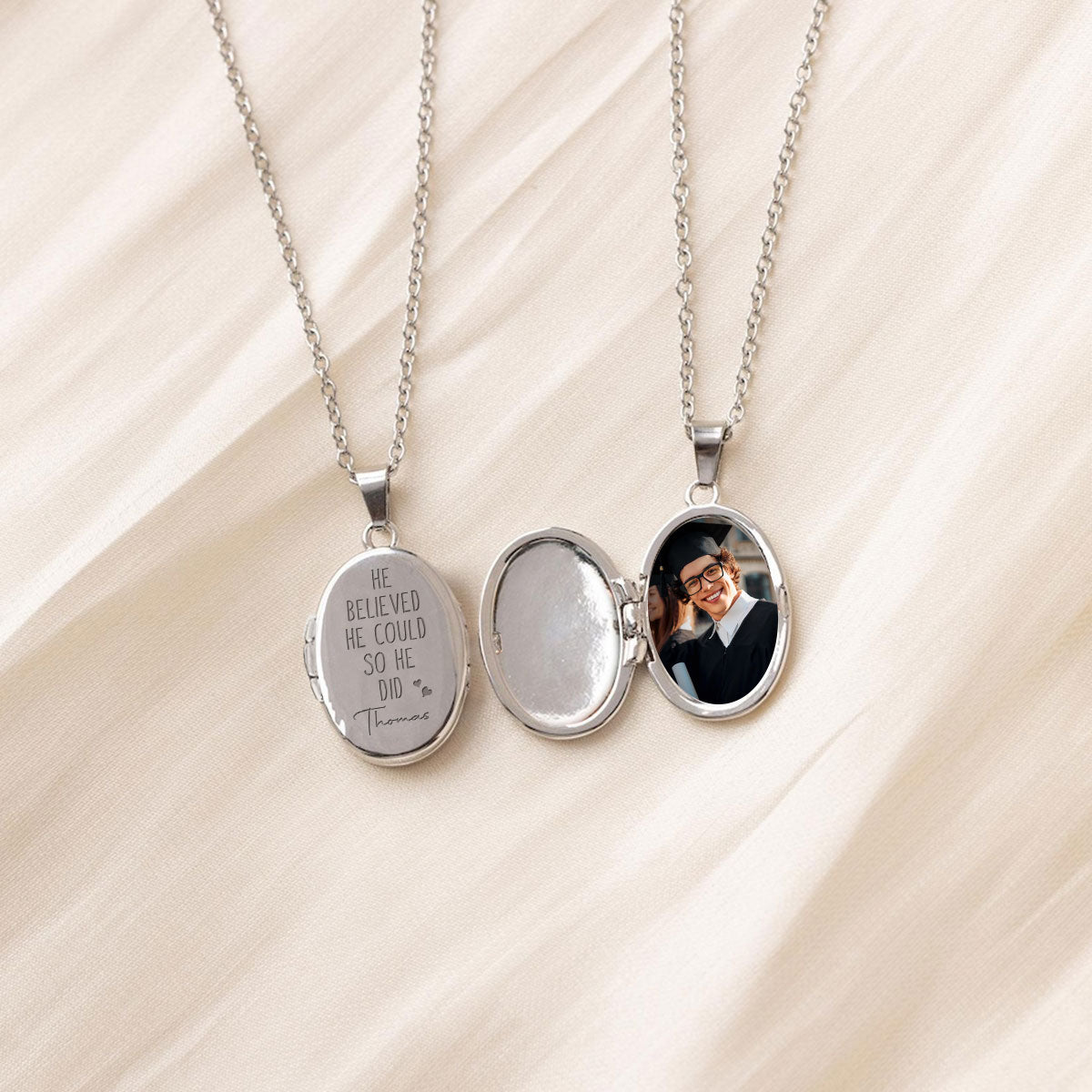 You Did It - Personalized Locket Necklace