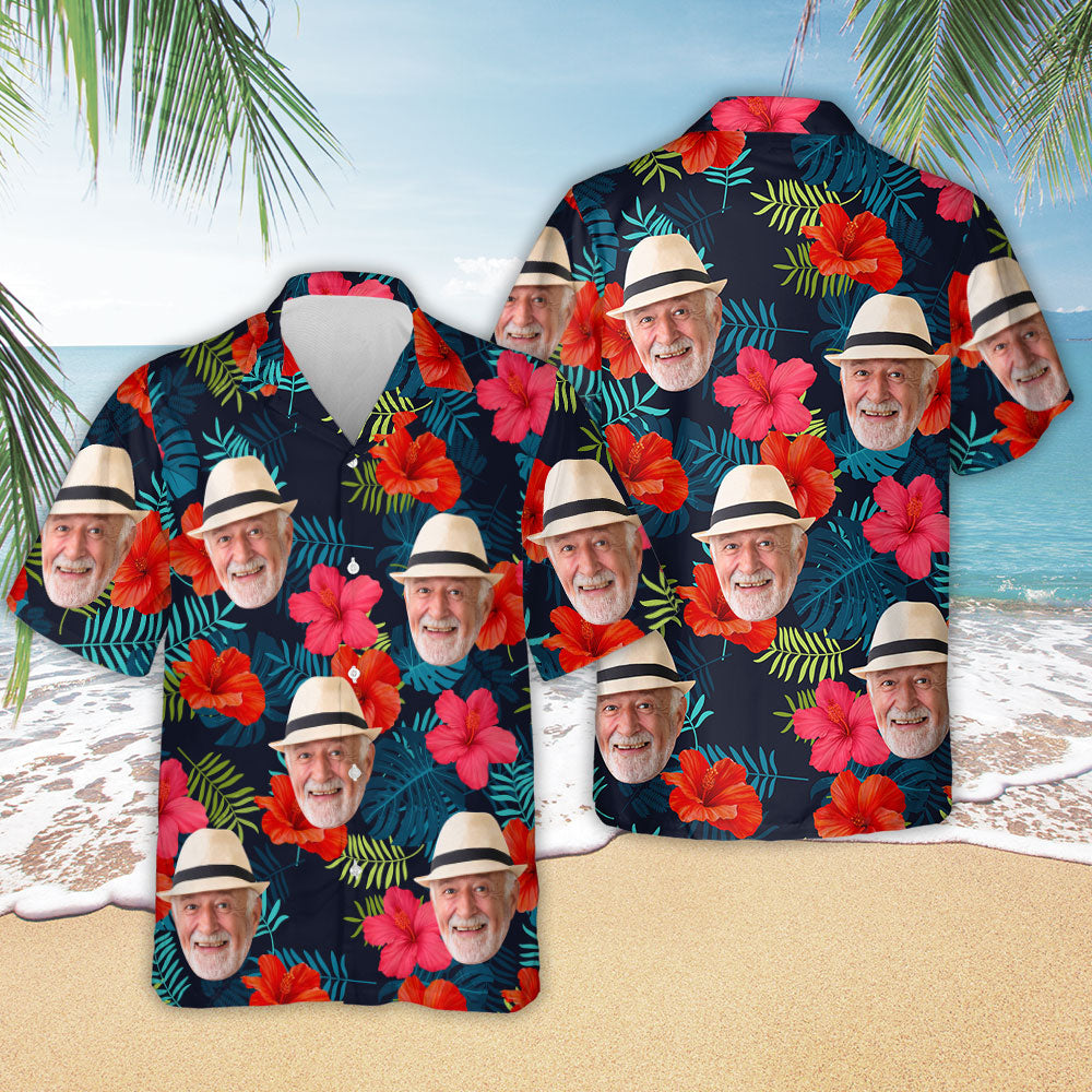 Photo Tropical Vibes Only - Personalized Hawaiian Shirt