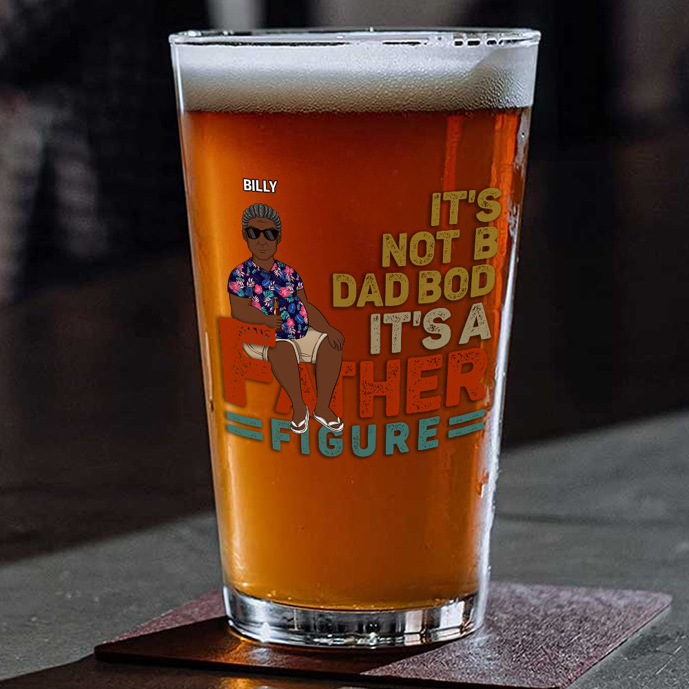 It Is A Father Figure - Personalized Beer Glass