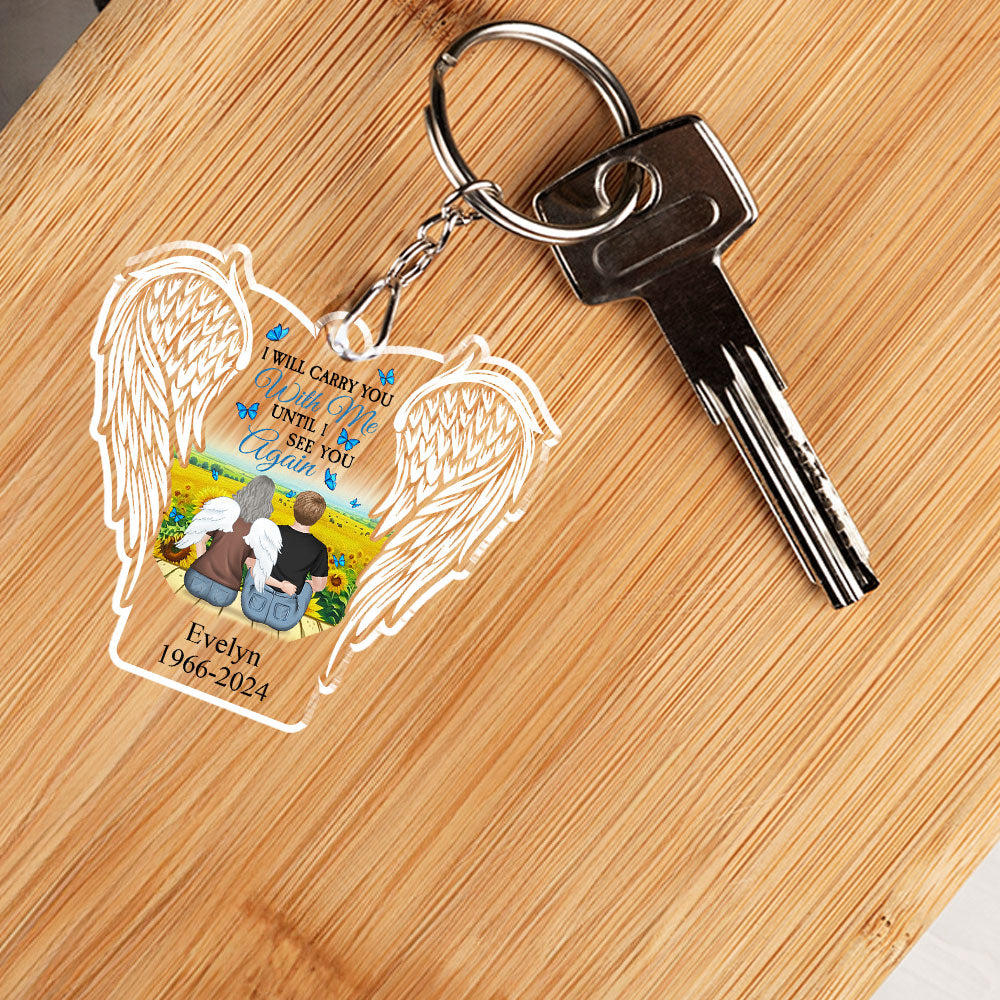 Your Light Will Always Shine In My Heart - Personalized Acrylic Keychain