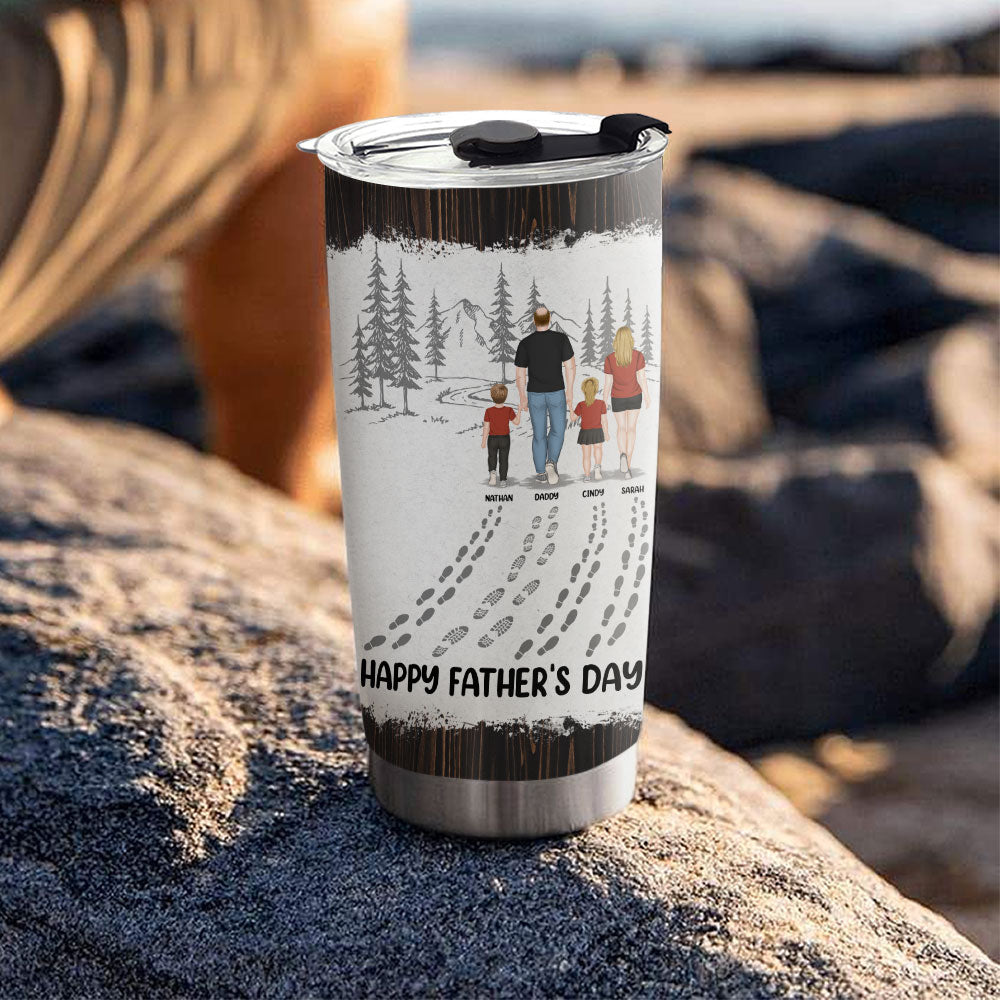 Custom Christmas Birthday Gifts For Dad • Happy Fathers Day Best Dad Ever - Personalized Tumbler