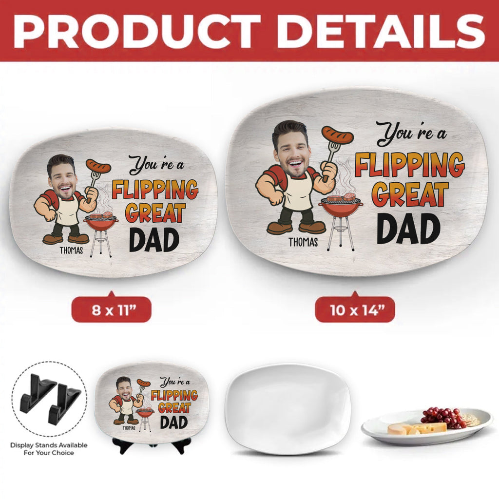 Best Flipping Dad - Personalized Platter