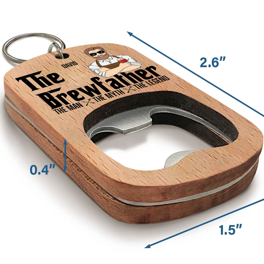 The Brewfather - Personalized Bottle Opener Keychain