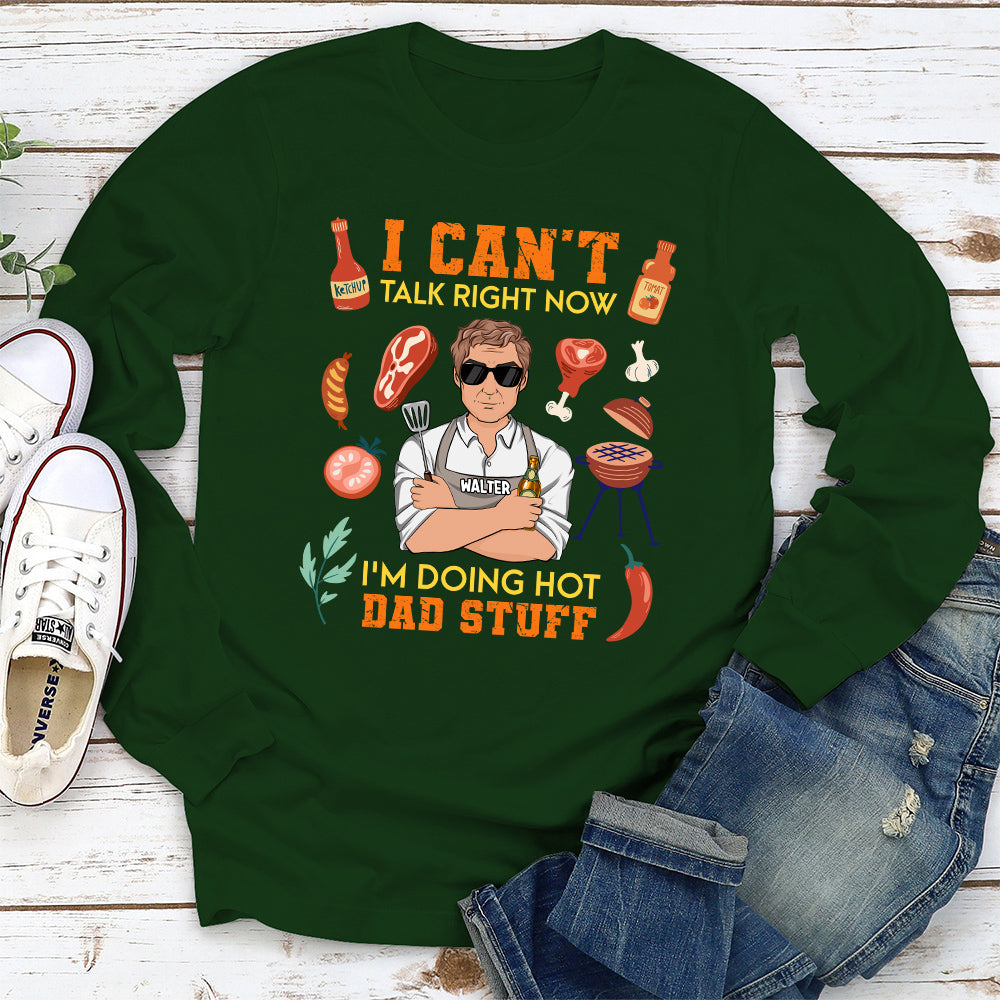 Custom Christmas & Birthday Gift for Dad, Grandpa • Doing Hot Dad Stuff - Personalized Shirt