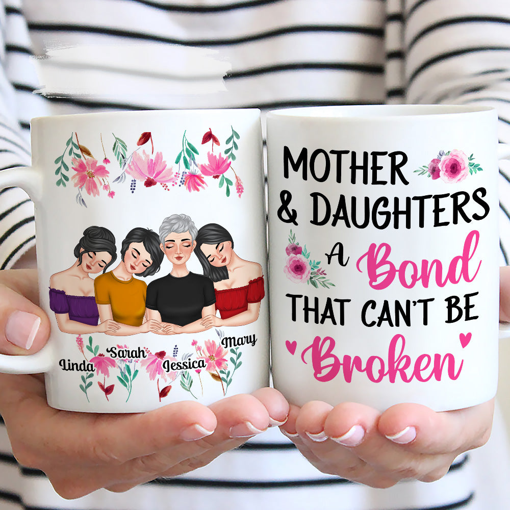 Custom Christmas & Birthday Gift for Mom • Mother And Daughters - Personalized Coffee Mug