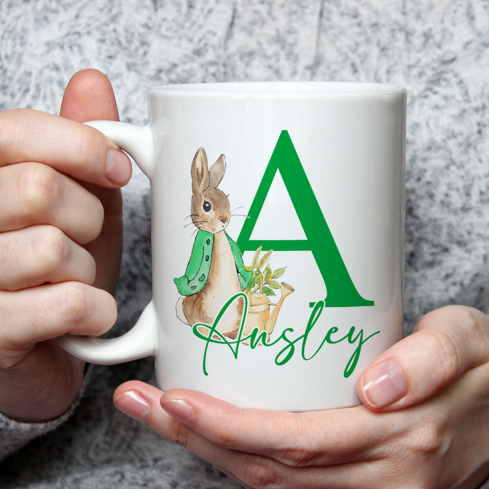 Custom Christmas & Birthday Keepsake Gift • Gnome Bunny Rabbit - Personalized Coffee Mug