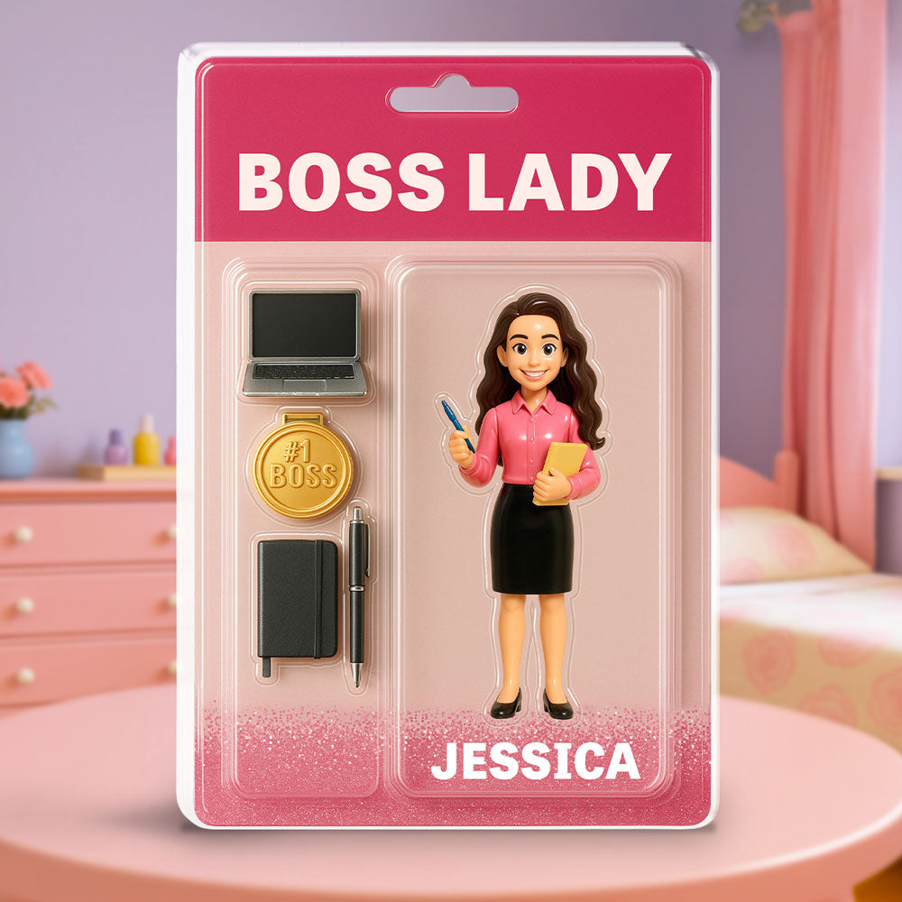 Custom Decor, Christmas Birthday Anniversary Gift Keepsake • Boss Lady - Personalized Acrylic Plaque