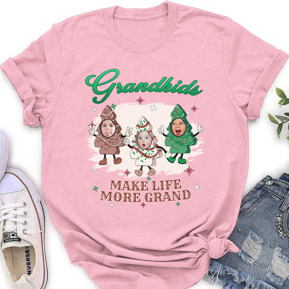 Custom Christmas & Birthday Keepsake Gift • Grandkid Christmas Cake - Personalized Shirt