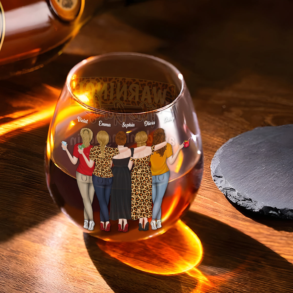 Warning The Girls Are Drinking Again 2024 - Personalized Wine Glass