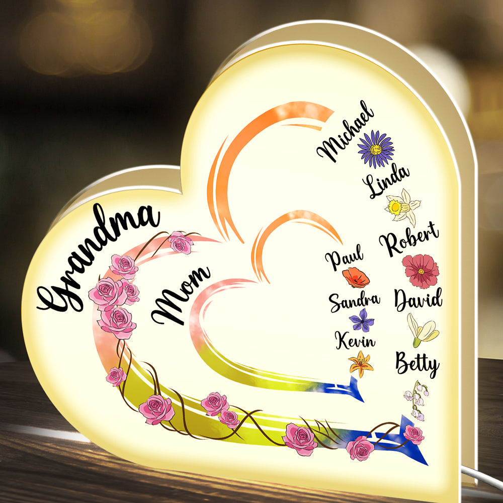 Mother Is The Heartbeat In The Home - Personalized Light Box
