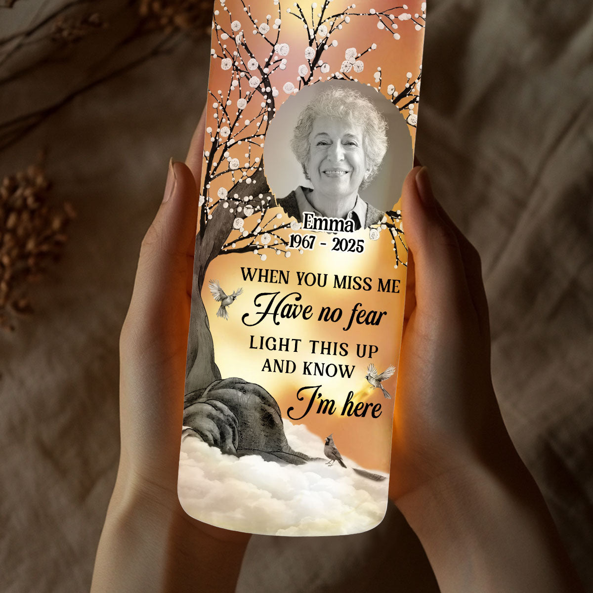 Have No Fear - Personalized Bottle Lamp