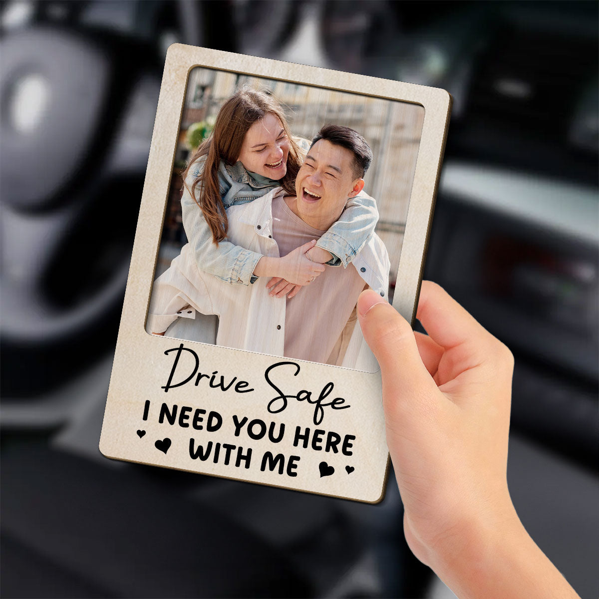 You Mean The World To Me - Personalized Car Visor Clip