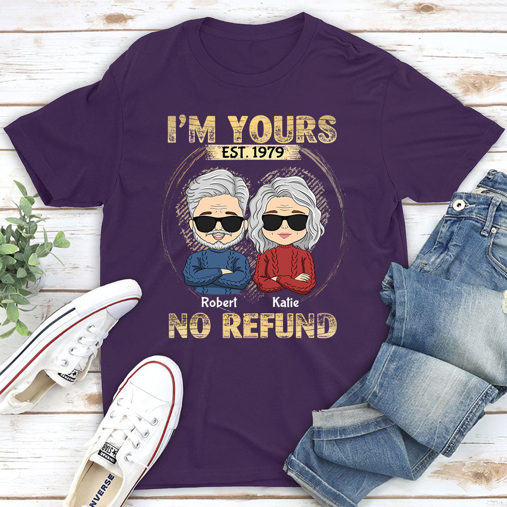 Custom Anniversary Keepsake Gifts For Couple • I'm Yours - No Refund - Personalized Classic T-shirt