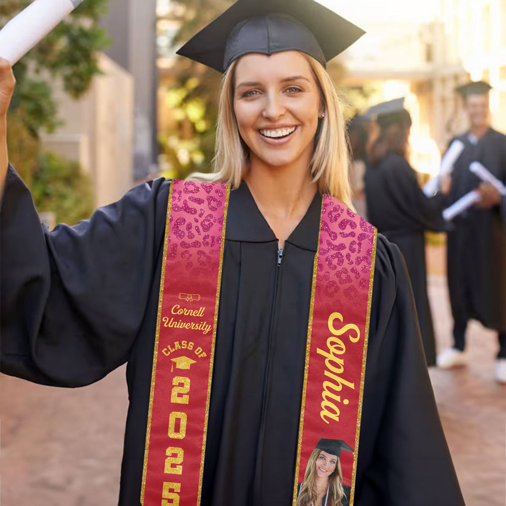 Happy Graduation - Personalized Graduation Stole