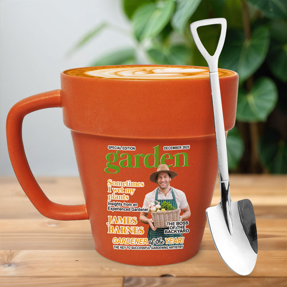 Custom Photo Christmas & Birthday Keepsake Gift • Official Plant Whisperer - Personalized Plant Pot Mug