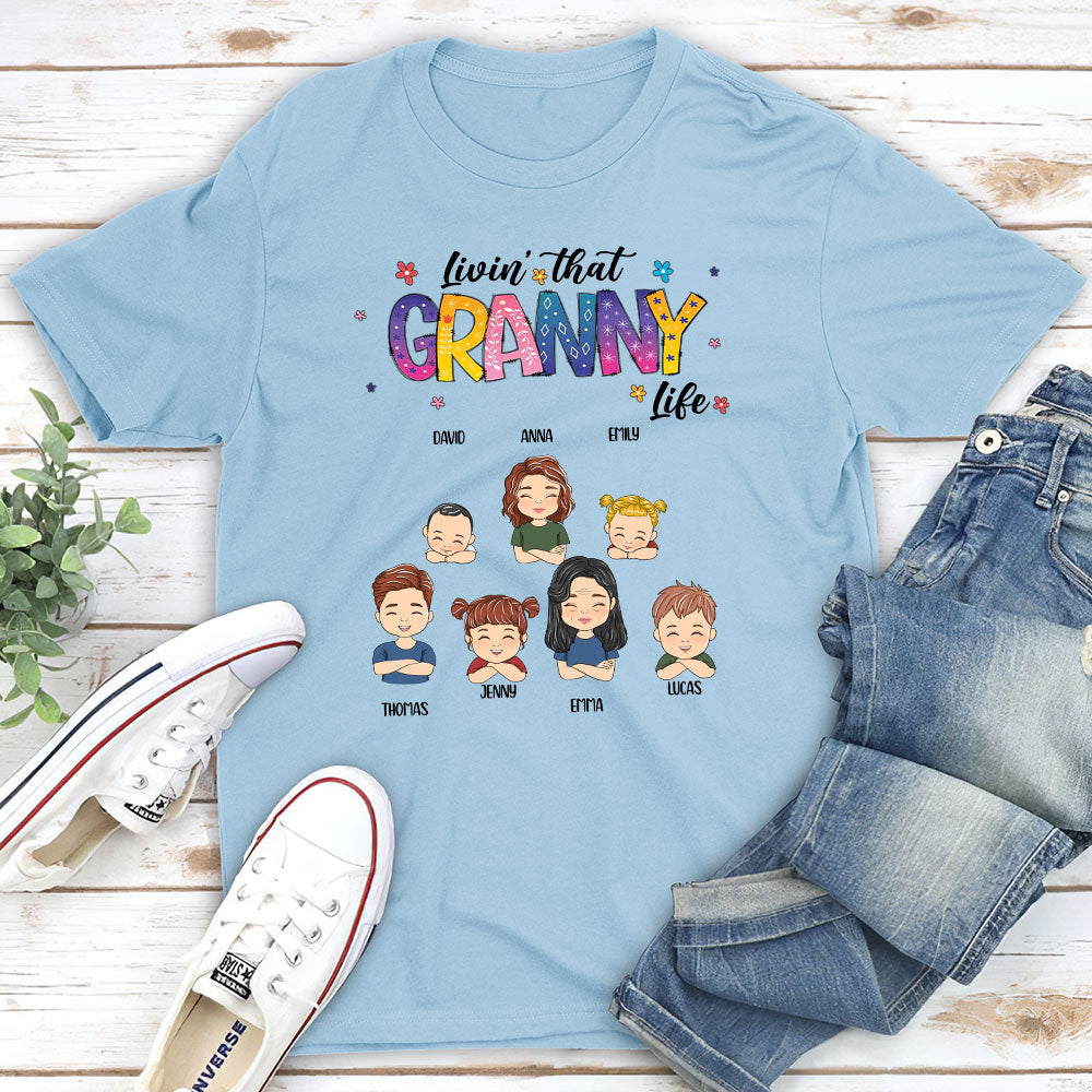 Custom Christmas & Birthday Gift for Grandma • Nana Life - Personalized Unisex T-shirt