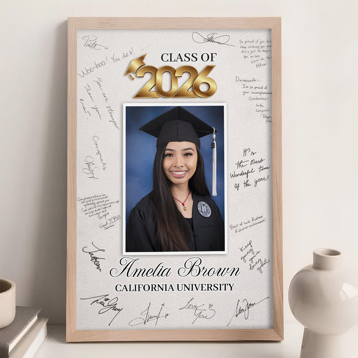 Graduation Photo Signature - Personalized Poster