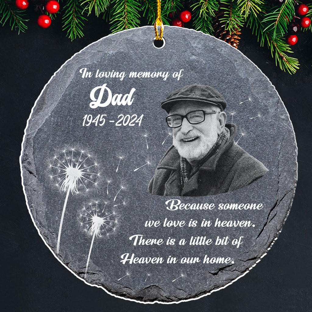 Custom Photo Memorial Christmas Ornament, Sympathy Keepsake • You Are Loved Beyond Words - Personalized Acrylic Ornament