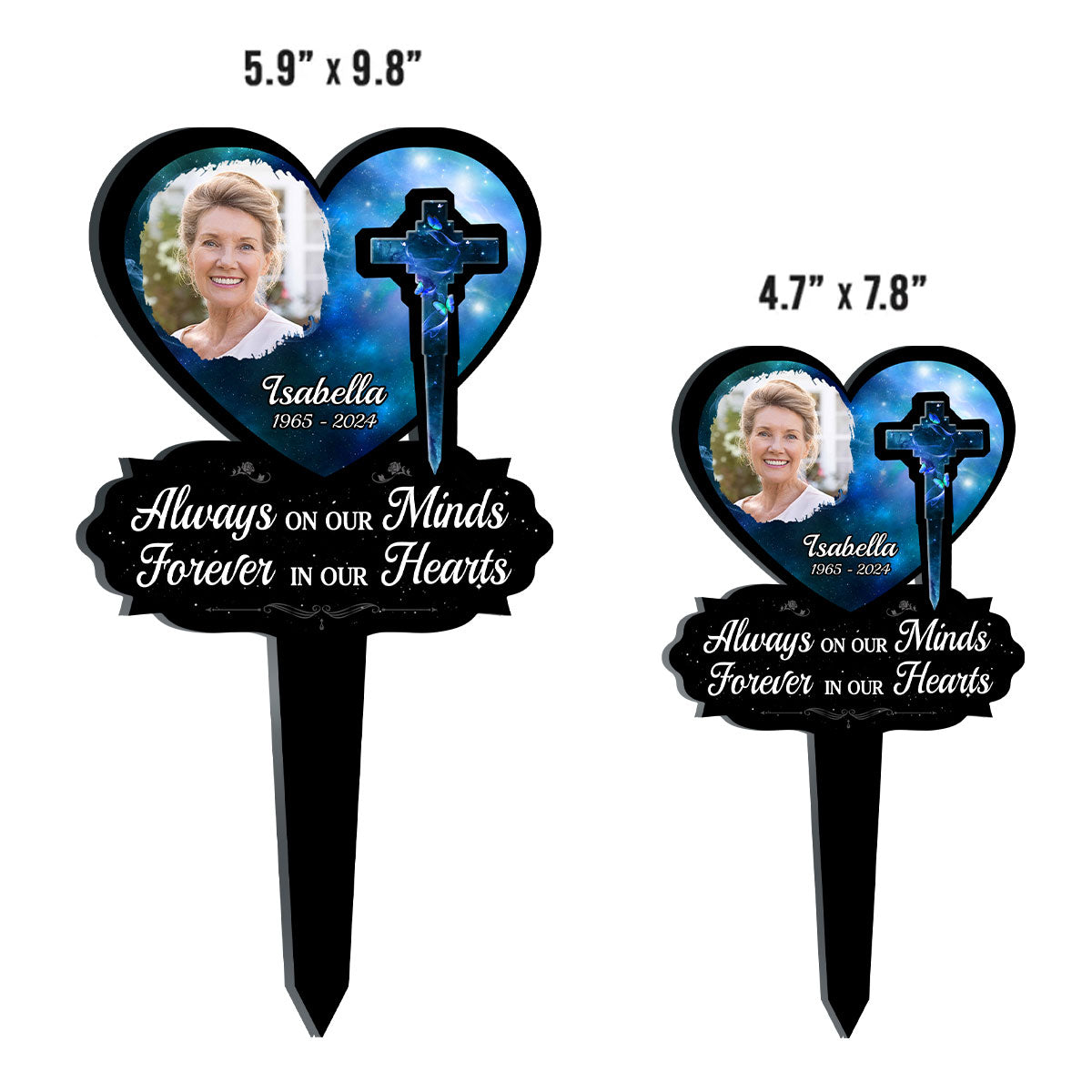 Forever In Our Hearts - Personalized Acrylic Garden Stake