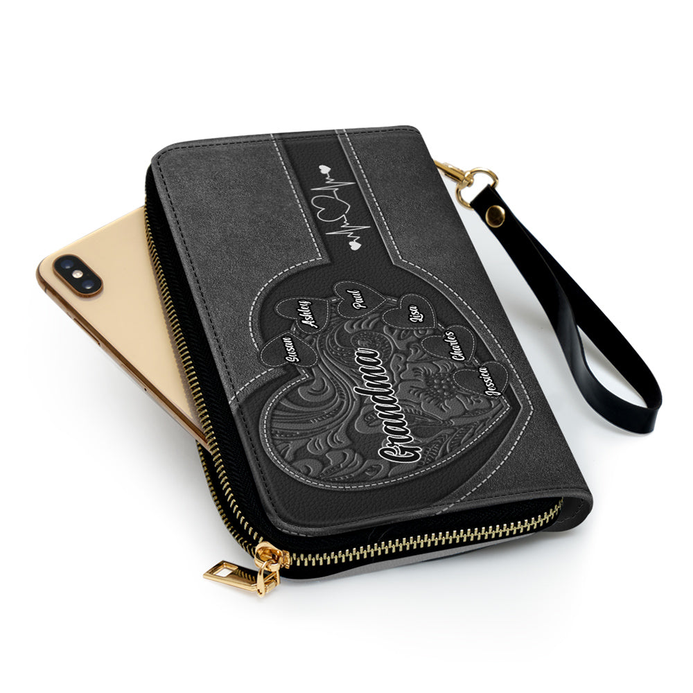 Grandma Sweetheart - Personalized Leather Wallet