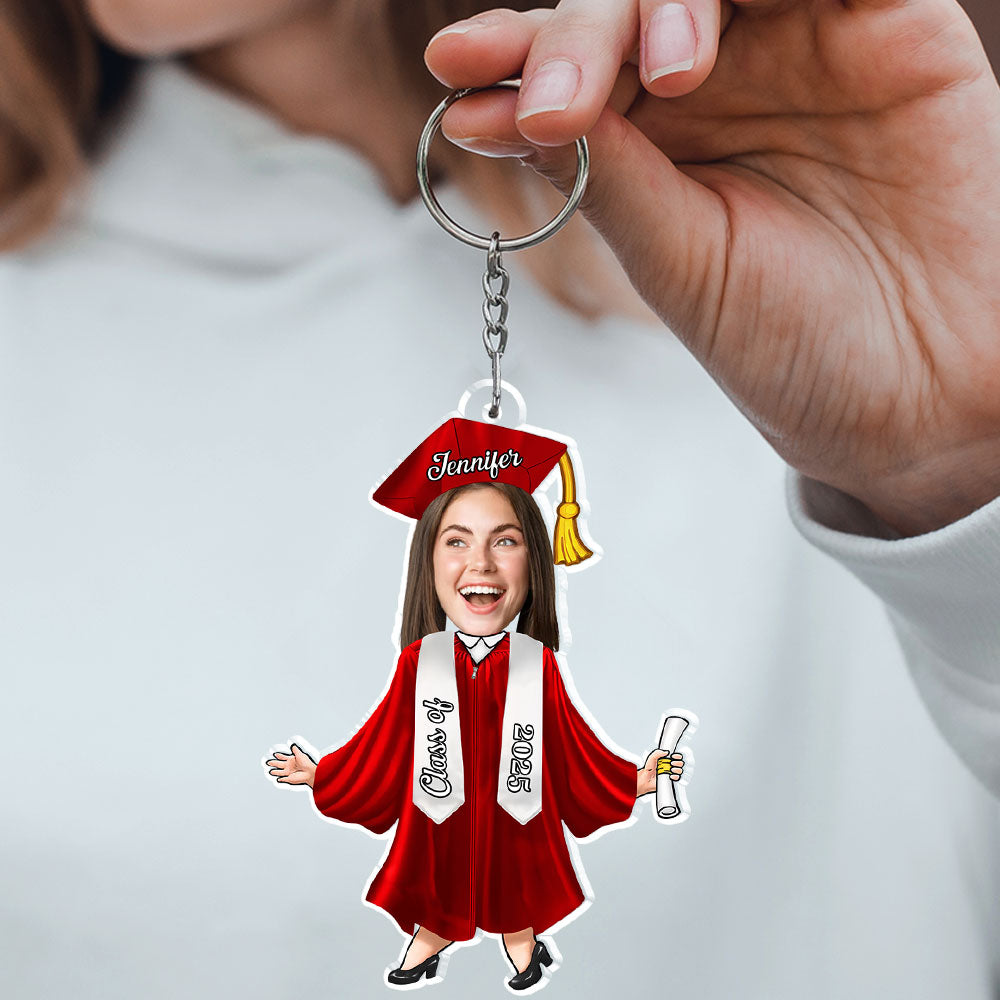 Happy Graduation New Adventure - Personalized Acrylic Keychain