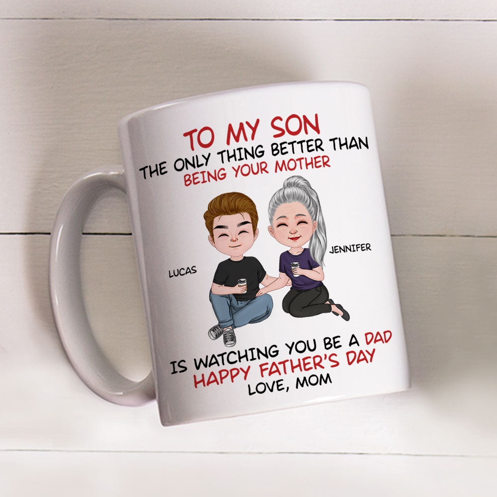 Custom Christmas & Birthday Gift for Son • To My Son From Mom - Personalized Coffee Mug