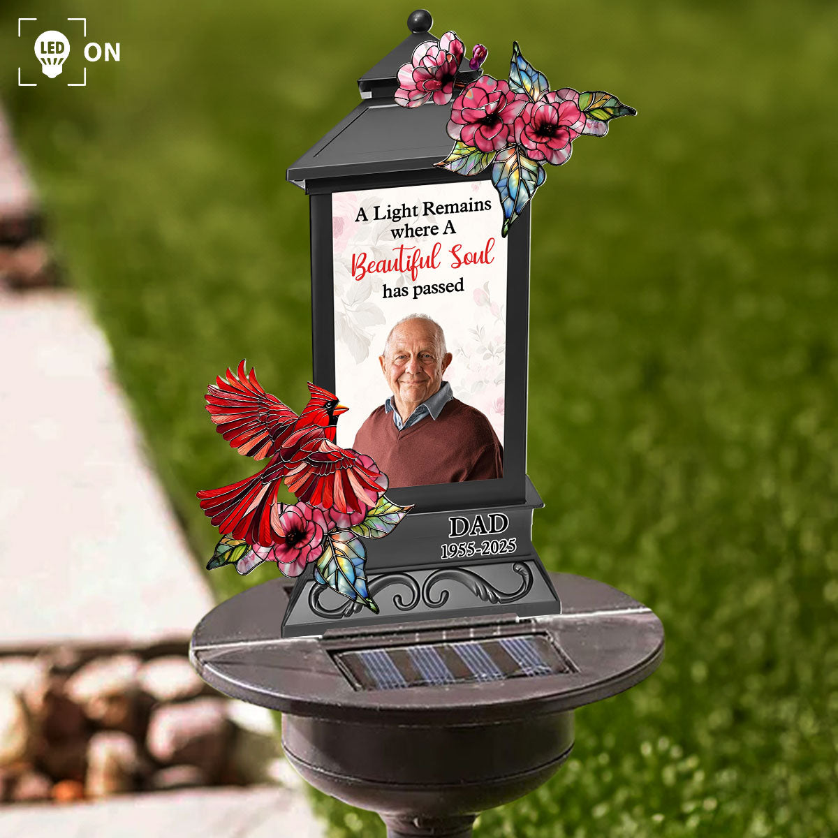 A Light Remains Where A Beautiful Soul Has Passed - Personalized Solar Light