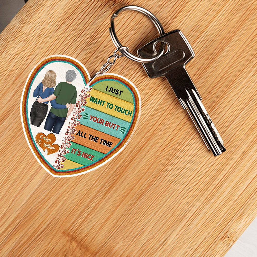 I Love You More - Personalized Acrylic Keychain