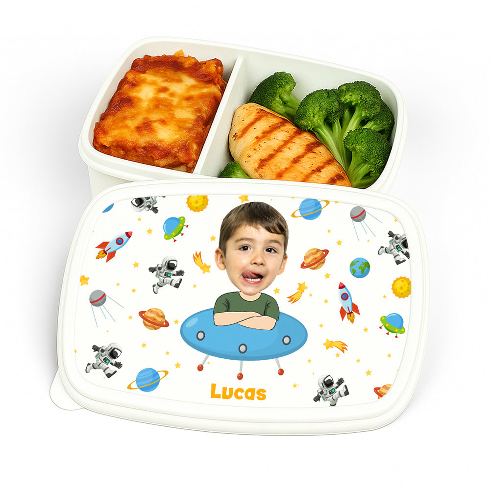 Astronaut In Space - Personalized Lunch Box