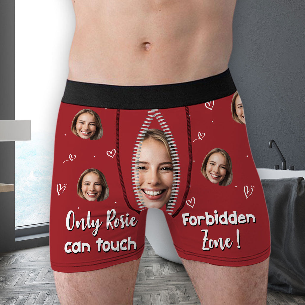 Only Her - Personalized Photo Men's Boxer Briefs