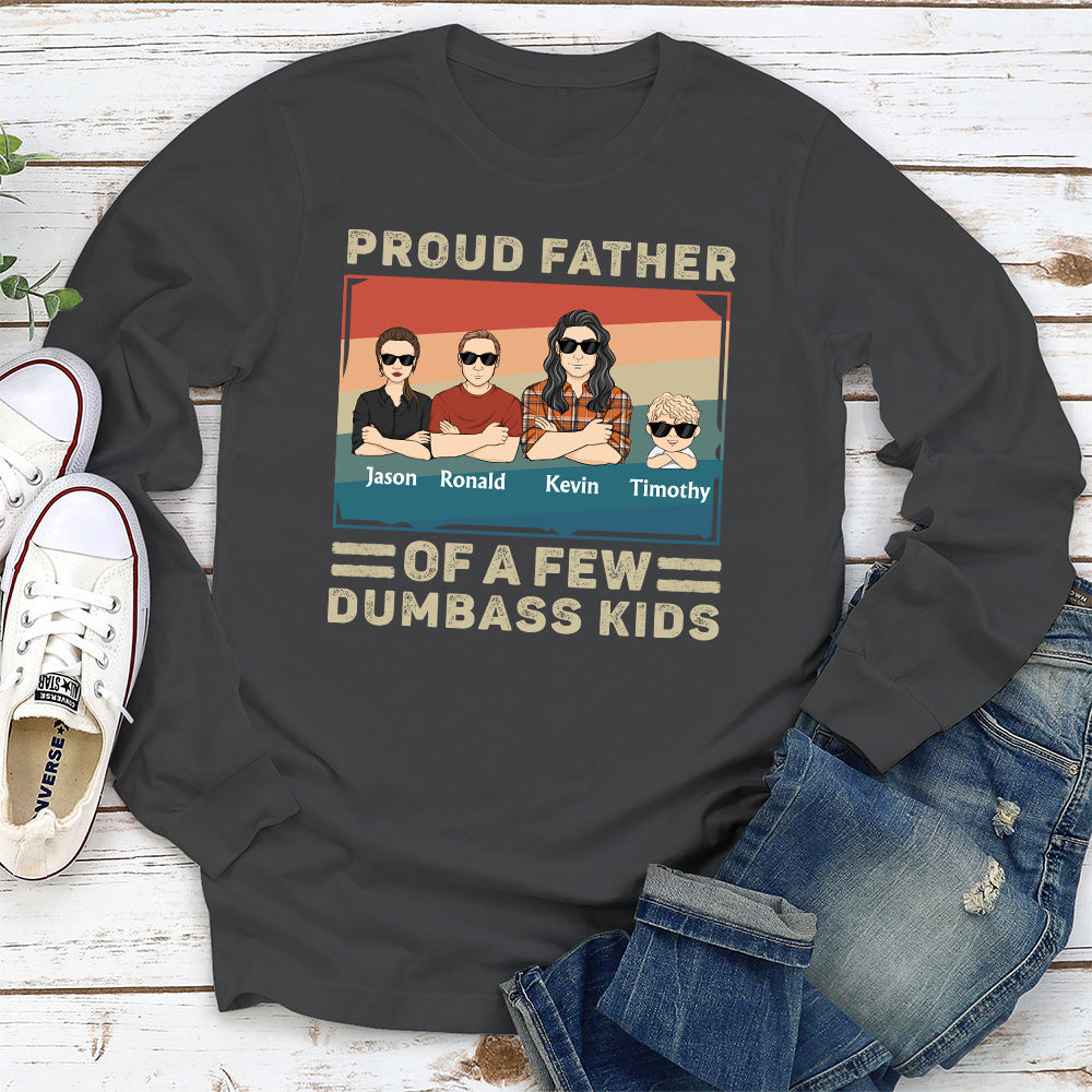 Custom Christmas & Birthday Gift for Dad, Grandpa • Proud Father Of A Few Baby - Personalized Shirt